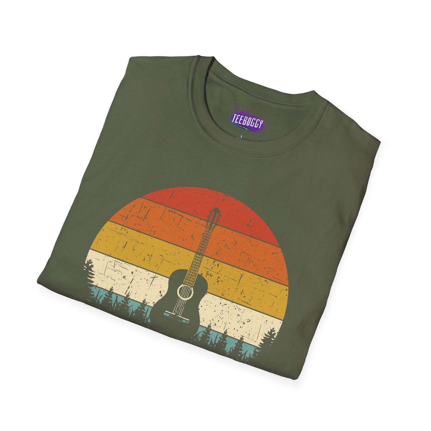 Guitar Sun Unisex T-Shirt Folk & Rock Journeyman Music Lover Tee