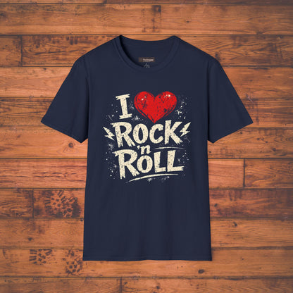 I Love Rock n Roll T-Shirt — Design for Music Lovers