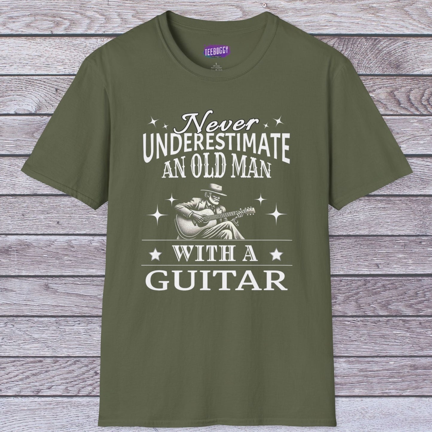 Old Man Guitarist T-Shirt