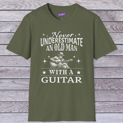 Old Man Guitarist T-Shirt