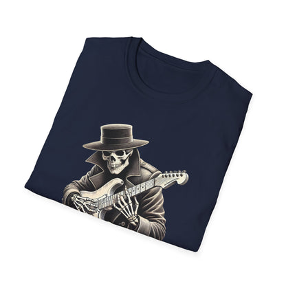 Heavy Metal Forever T-Shirt — Skeleton Rocker Guitar Tee