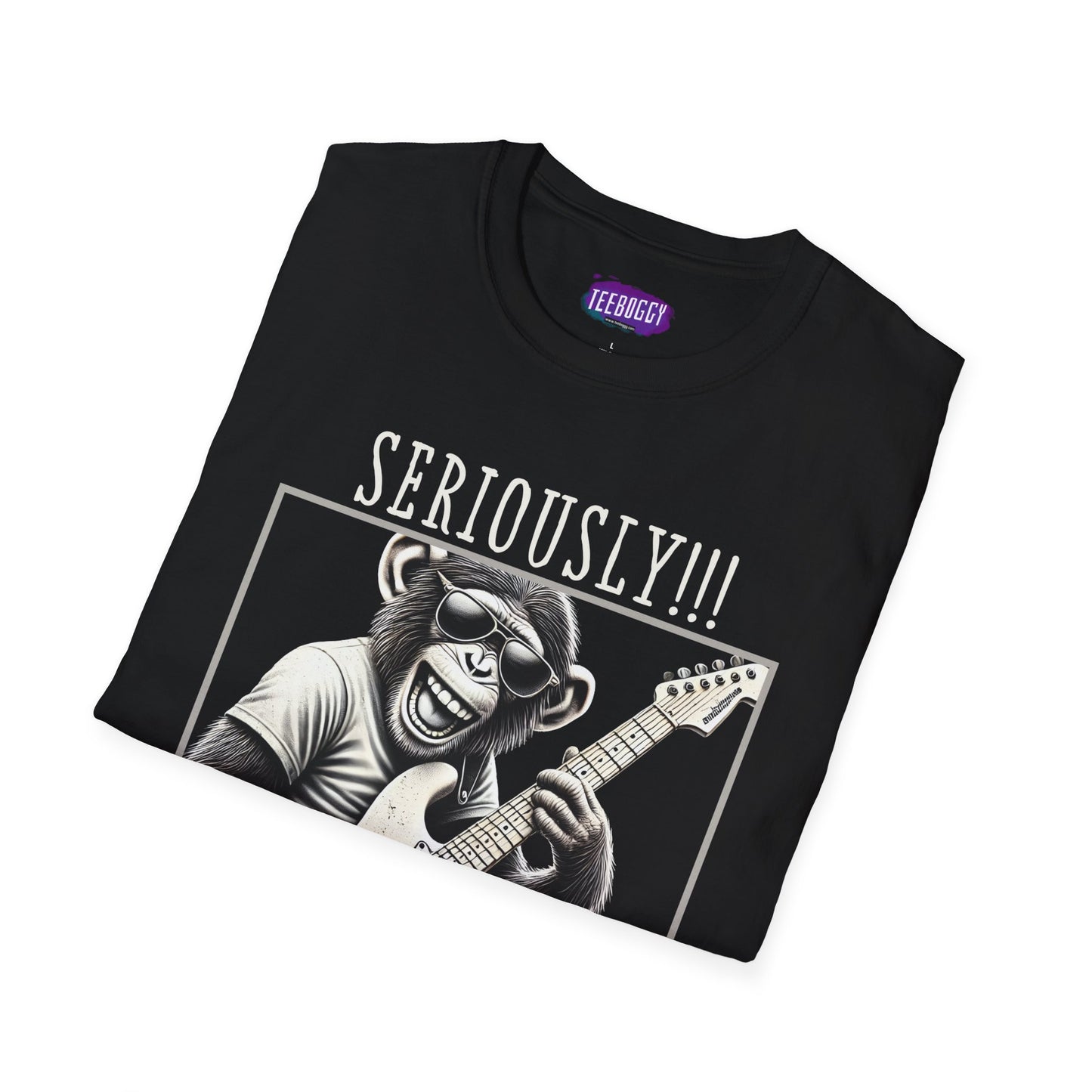 Funny Guitar Chimpanzee Tee