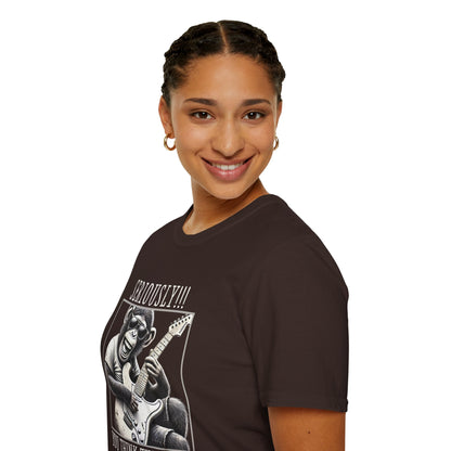 Chimpanzee Guitar T-Shirt — "Seriously!!! You Think This Is Me?"