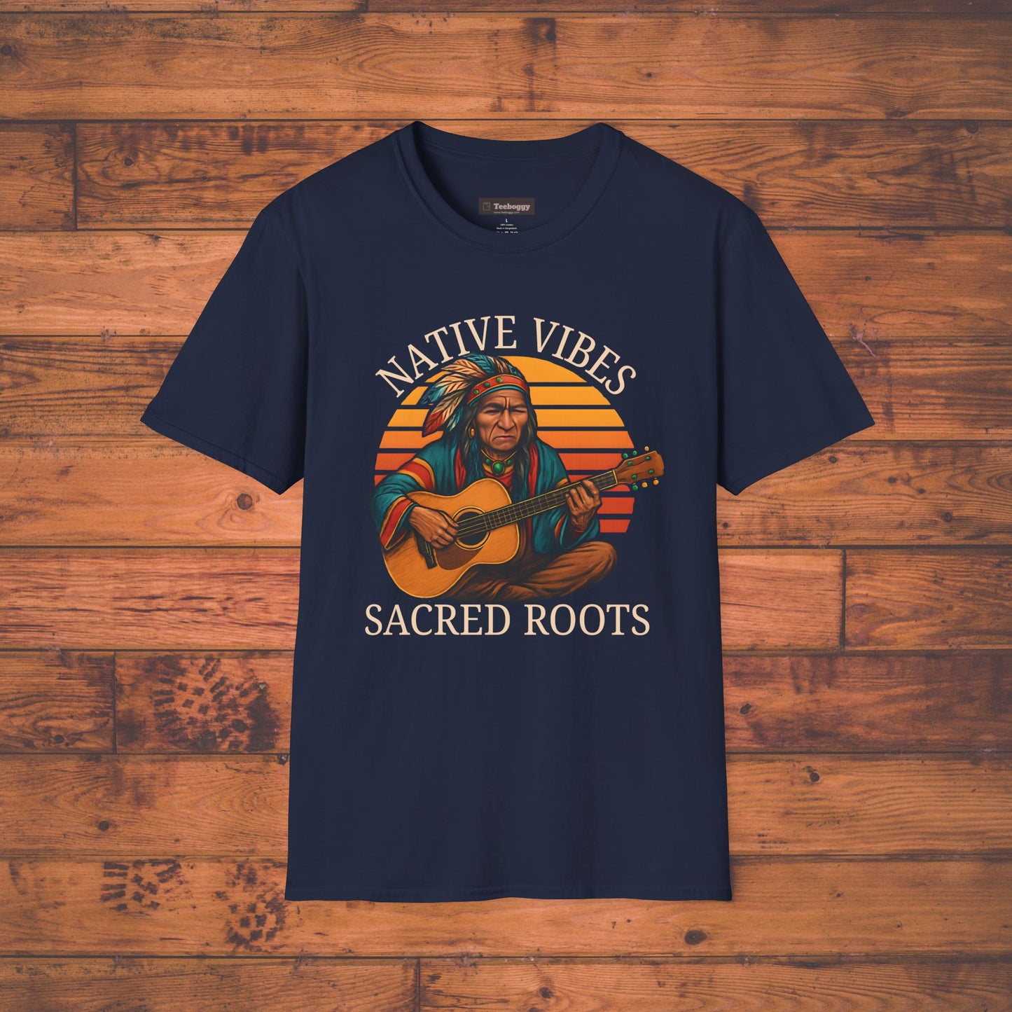 Native Vibes, Sacred Roots T-Shirt — Native American Guitar Tribute