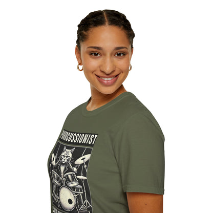 Purrcussionist Cat Drummer T-Shirt — Cats Rock My World