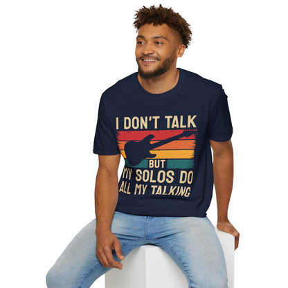 Guitar Solos Do My Talking, Softstyle T-Shirt