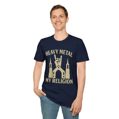 Heavy Metal Church T-Shirt — Fist Emblem Tee for Metal Fans