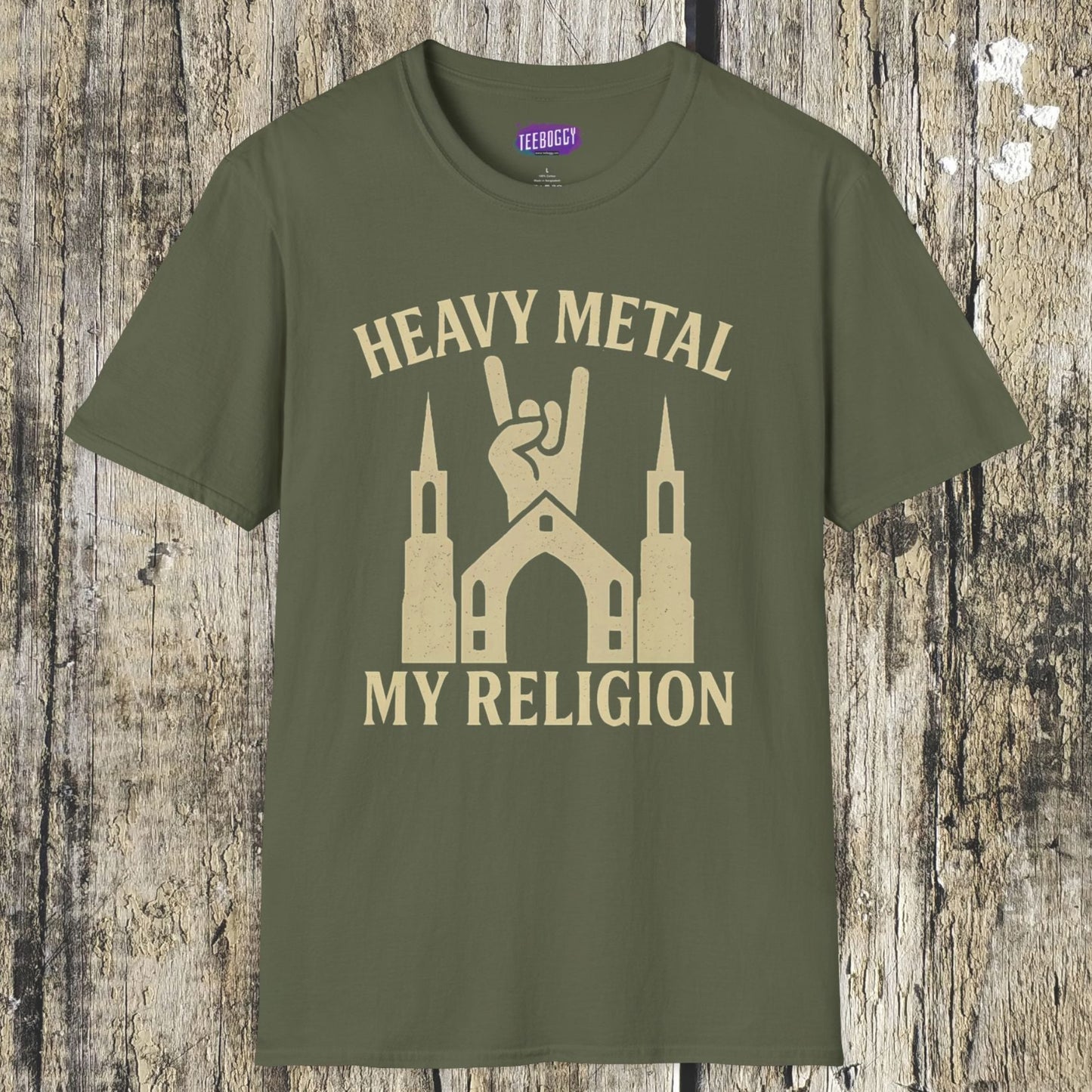 Heavy Metal Church Unisex T-Shirt - Heavy Metal, My Religion