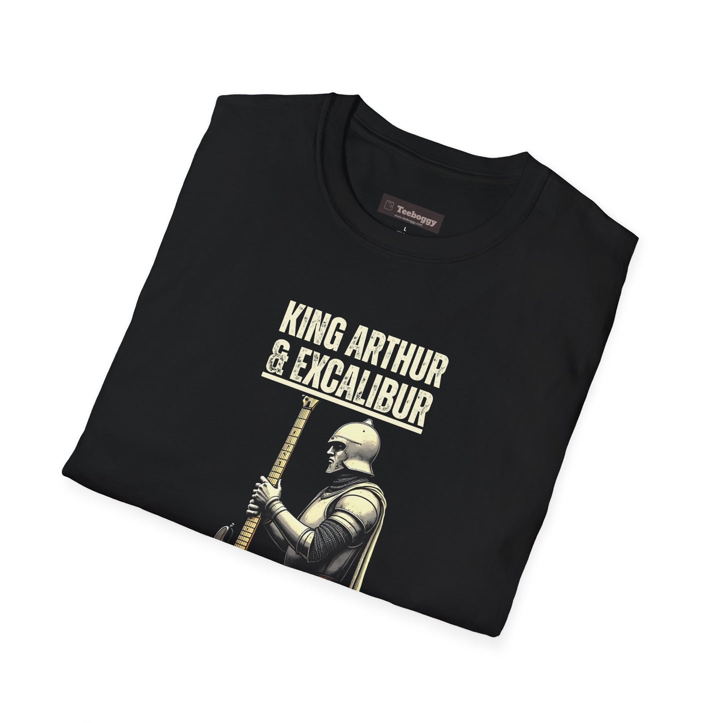 King Arthur Guitar Tee — Excalibur Rock T-Shirt