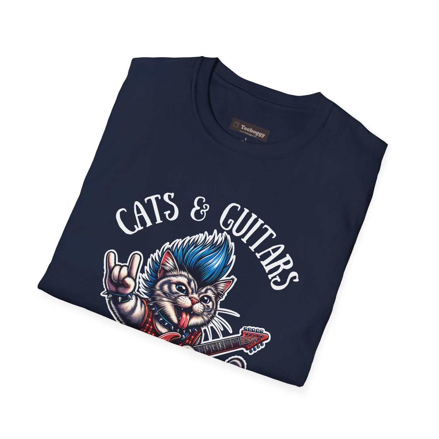 Cats & Guitars Rock My World, T-Shirt