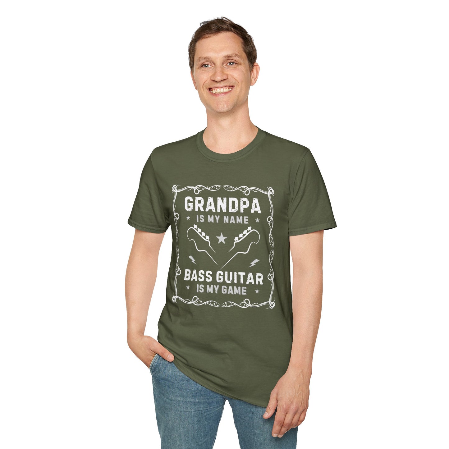 Bass Guitar Grandpa Unisex T-Shirt