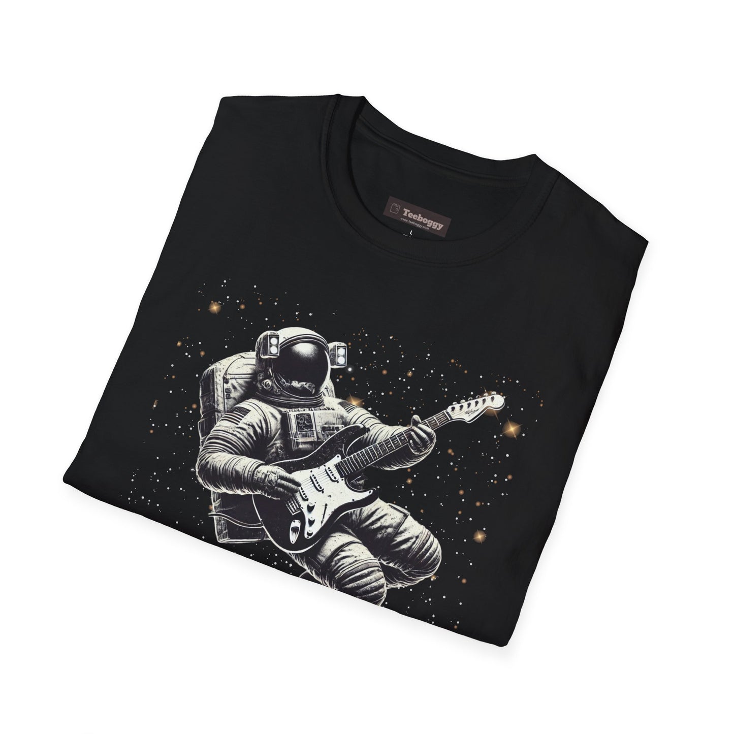 Astronaut Playing Guitar T-Shirt — "Houston, We Don't Have a Problem!"