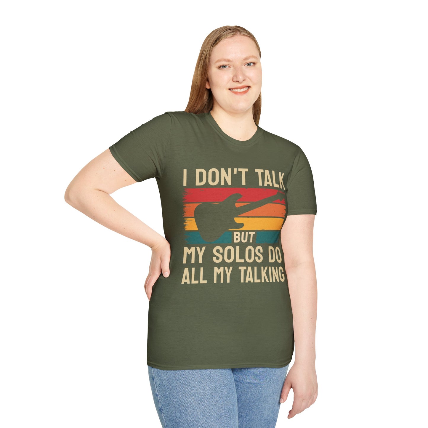 Guitar Solos Do My Talking, Softstyle T-Shirt