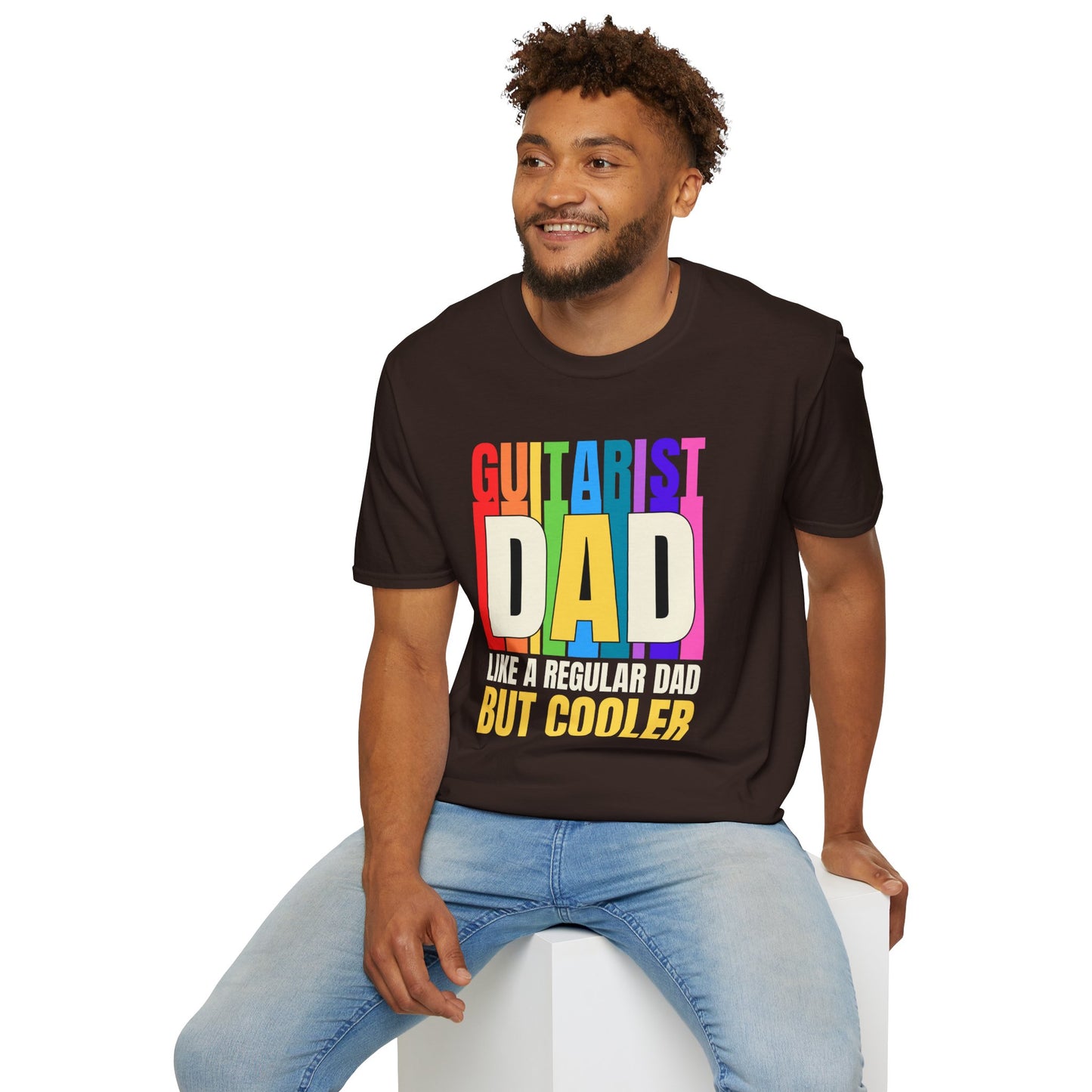 Guitar Dad T-Shirt — "Guitar Dad, Like A Regular Dad But Cooler"