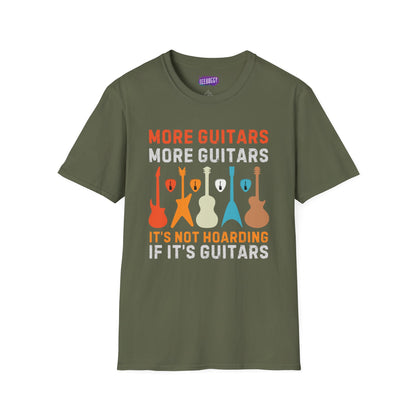 Guitar Quote T-Shirt, More Guitars More Guitars