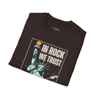 In Rock We Trust - Statue of Liberty T-Shirt