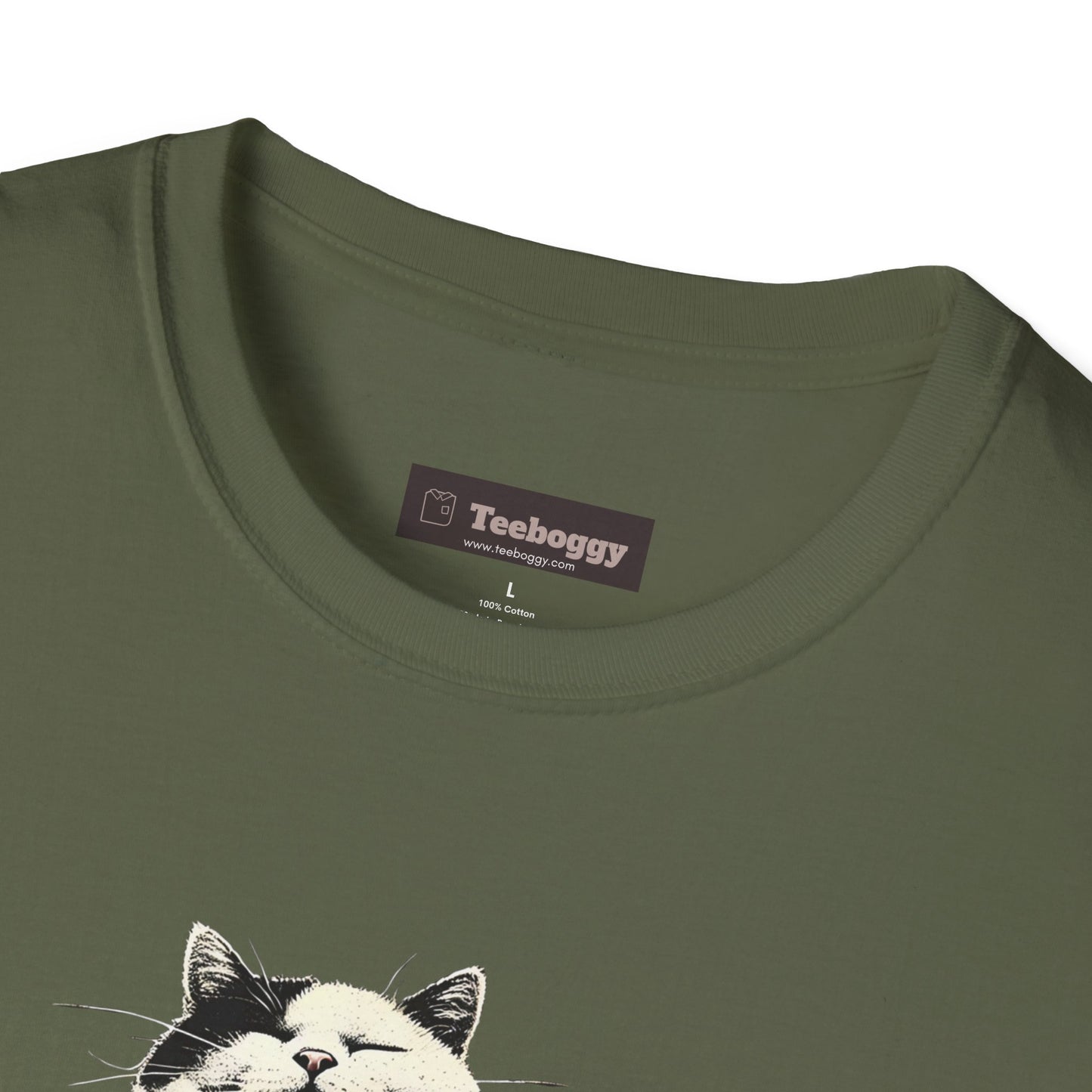 Funny Rocker Fat Cat T-Shirt – “Heavy Man… Just Heavy!”