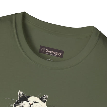 Funny Rocker Fat Cat T-Shirt – “Heavy Man… Just Heavy!”