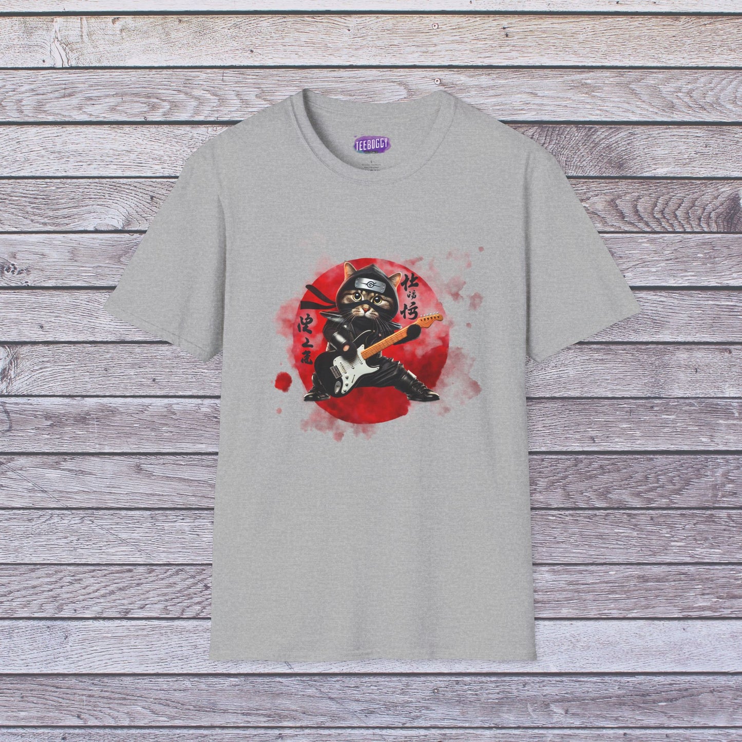 Ninja Cat Guitarist Tee