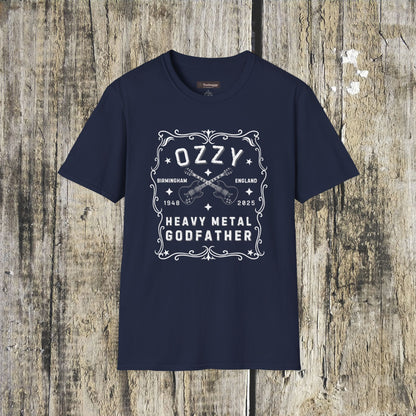 Memorial Whisky-Label T-Shirt — Tribute to the Heavy Metal Godfather (Birth Town • Years)