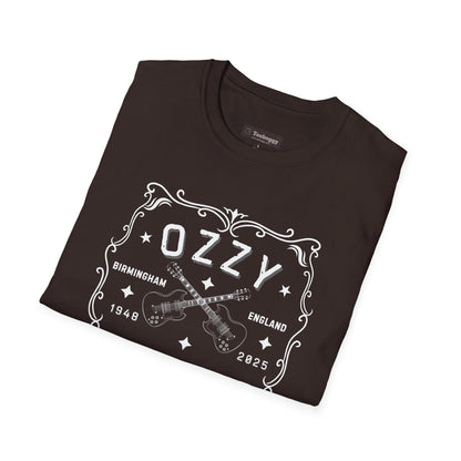 Memorial Whisky-Label T-Shirt — Tribute to the Heavy Metal Godfather (Birth Town • Years)