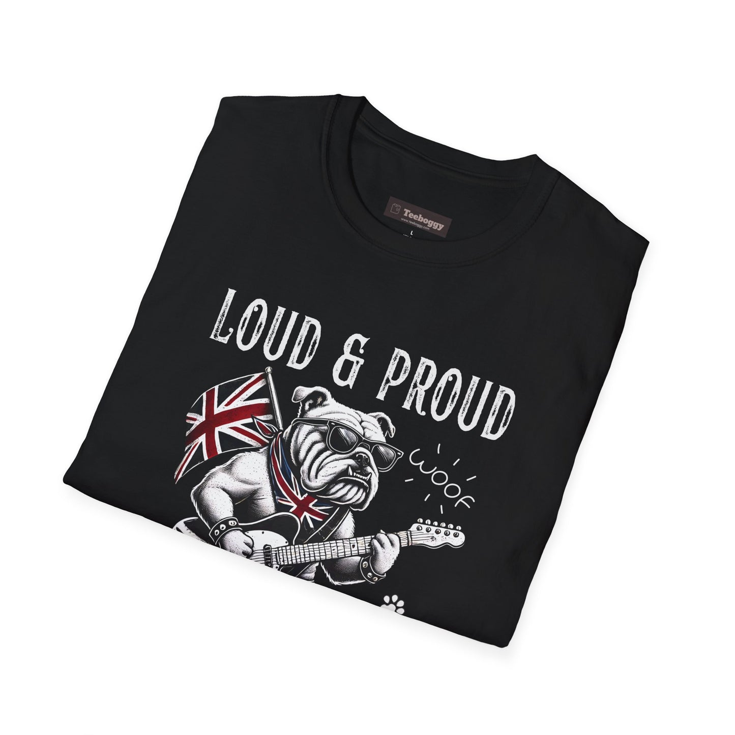 British Bulldog Rock T-Shirt — "Loud & Proud, Rule Brittania"