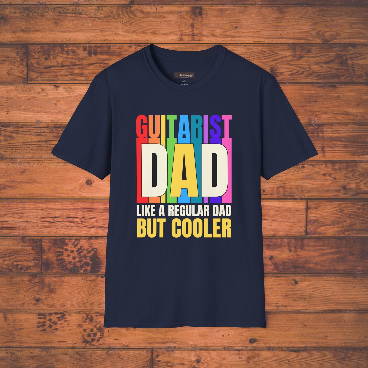 Guitar Dad T-Shirt — "Guitar Dad, Like A Regular Dad But Cooler"