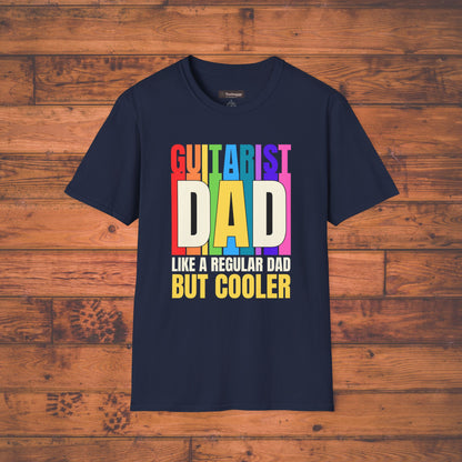 Guitar Dad T-Shirt — "Guitar Dad, Like A Regular Dad But Cooler"