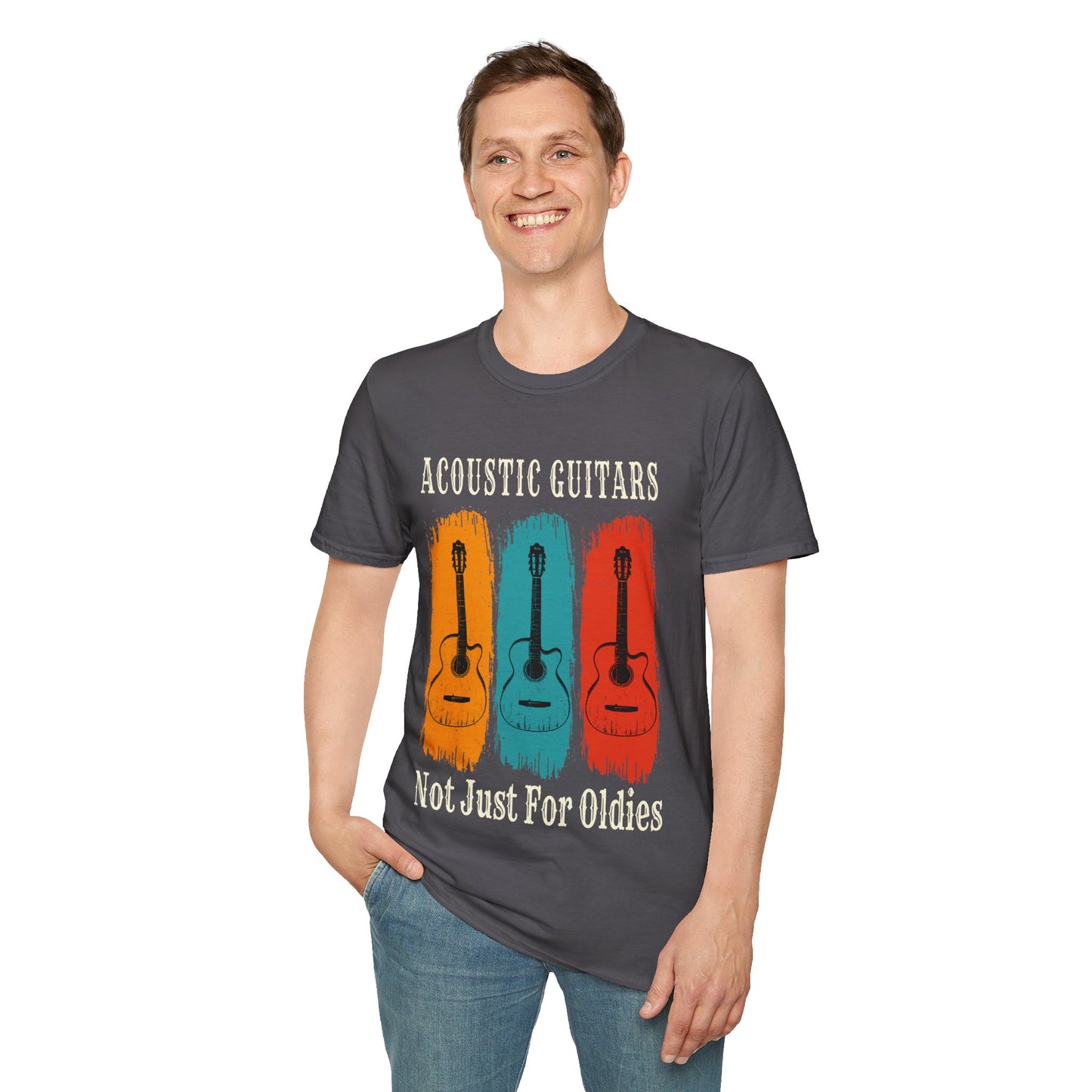 Fun Acoustic Guitars T-Shirt - Not Just For Oldies