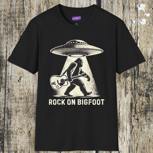 Bigfoot Rock On T-Shirt