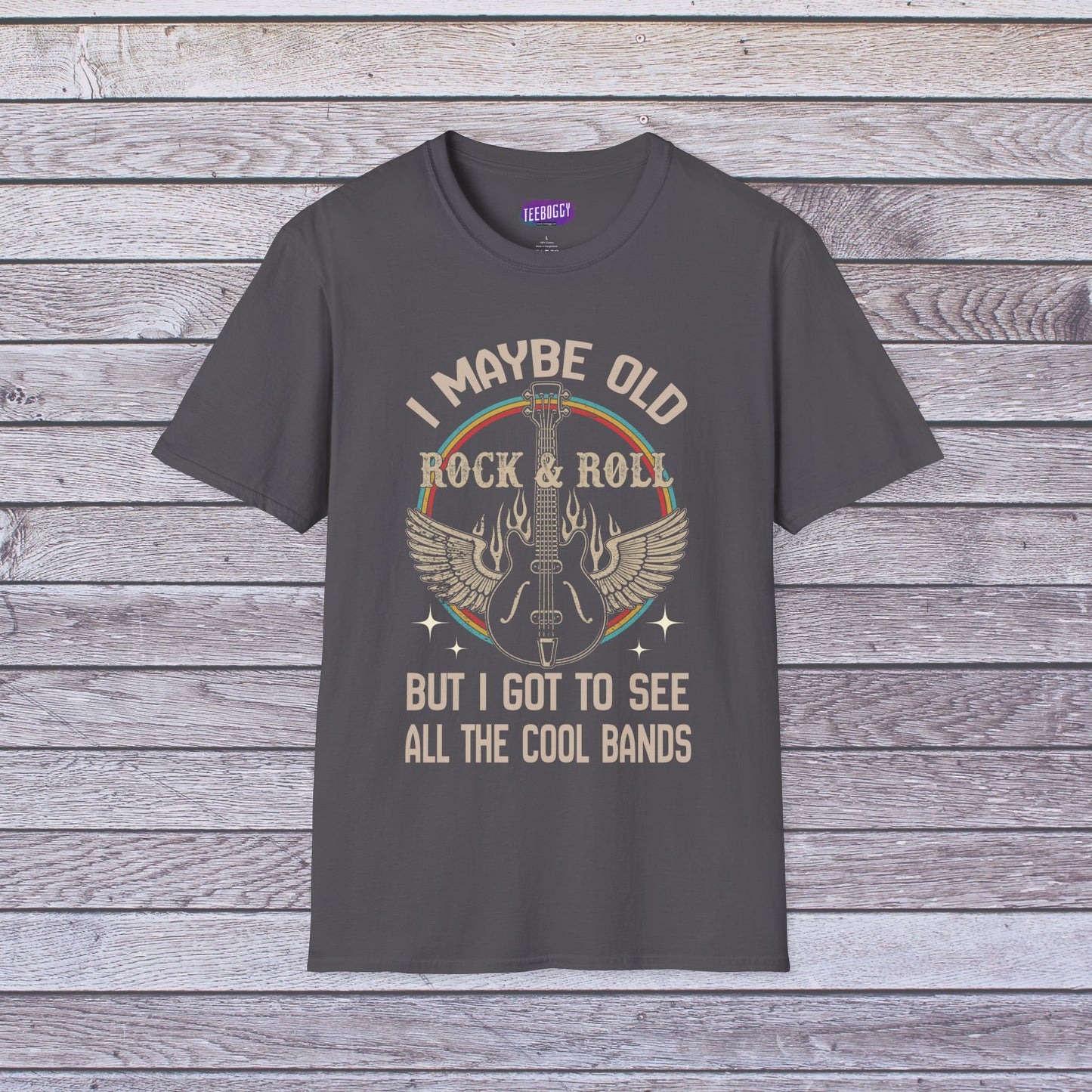 Rock Guitar Wings Unisex T-Shirt for Veteran Rockers