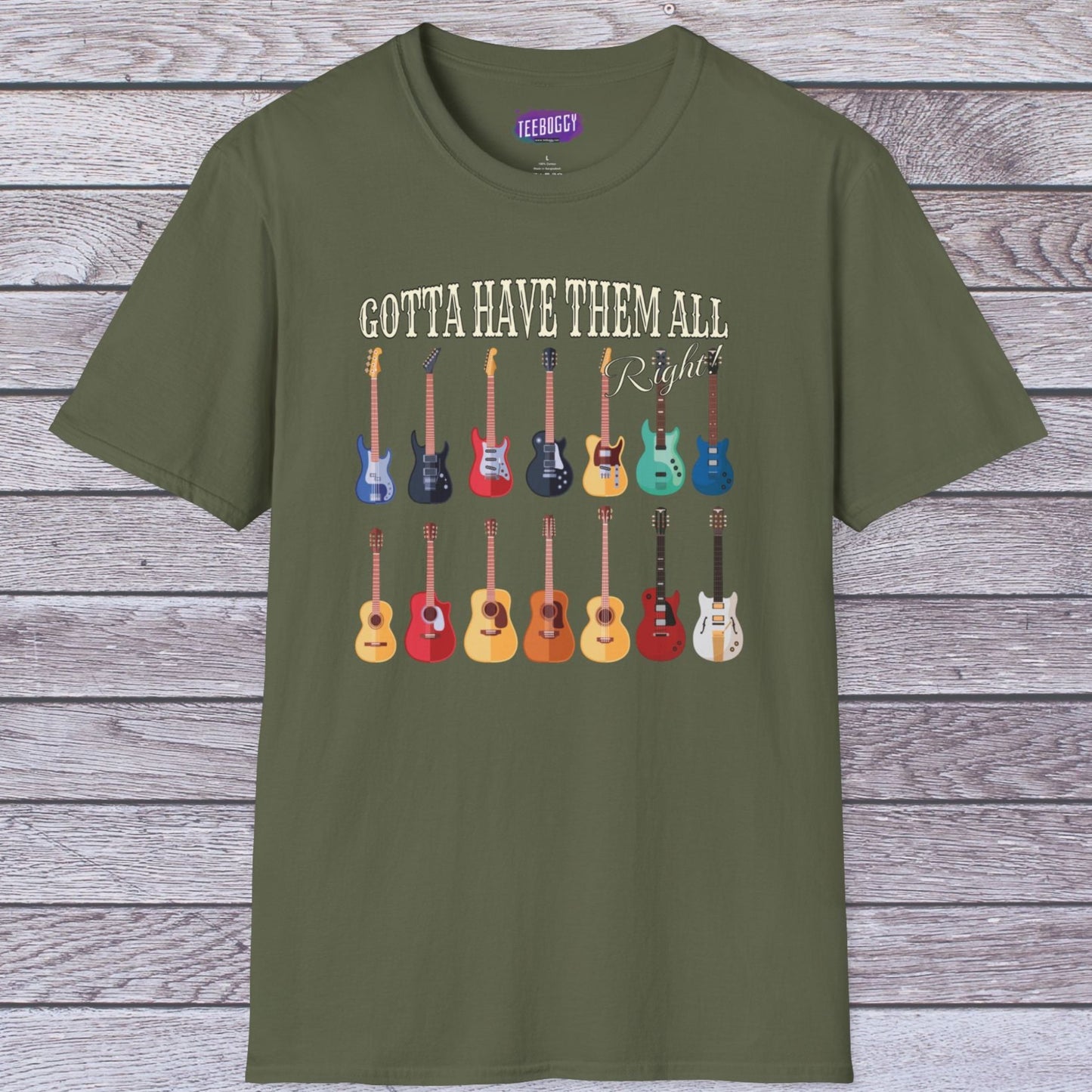 Guitar Shapes Unisex T-Shirt - Gotta Have Them All