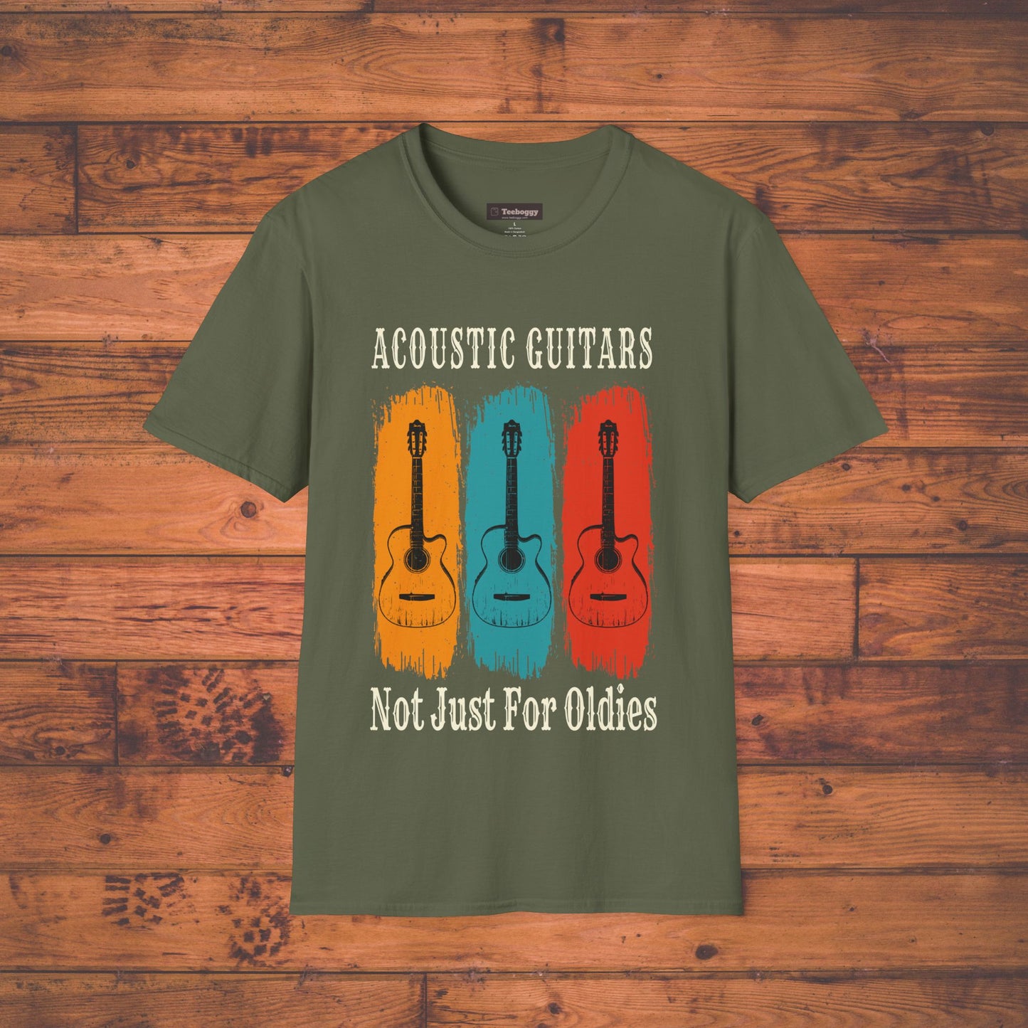 Fun Acoustic Guitars T-Shirt - Not Just For Oldies