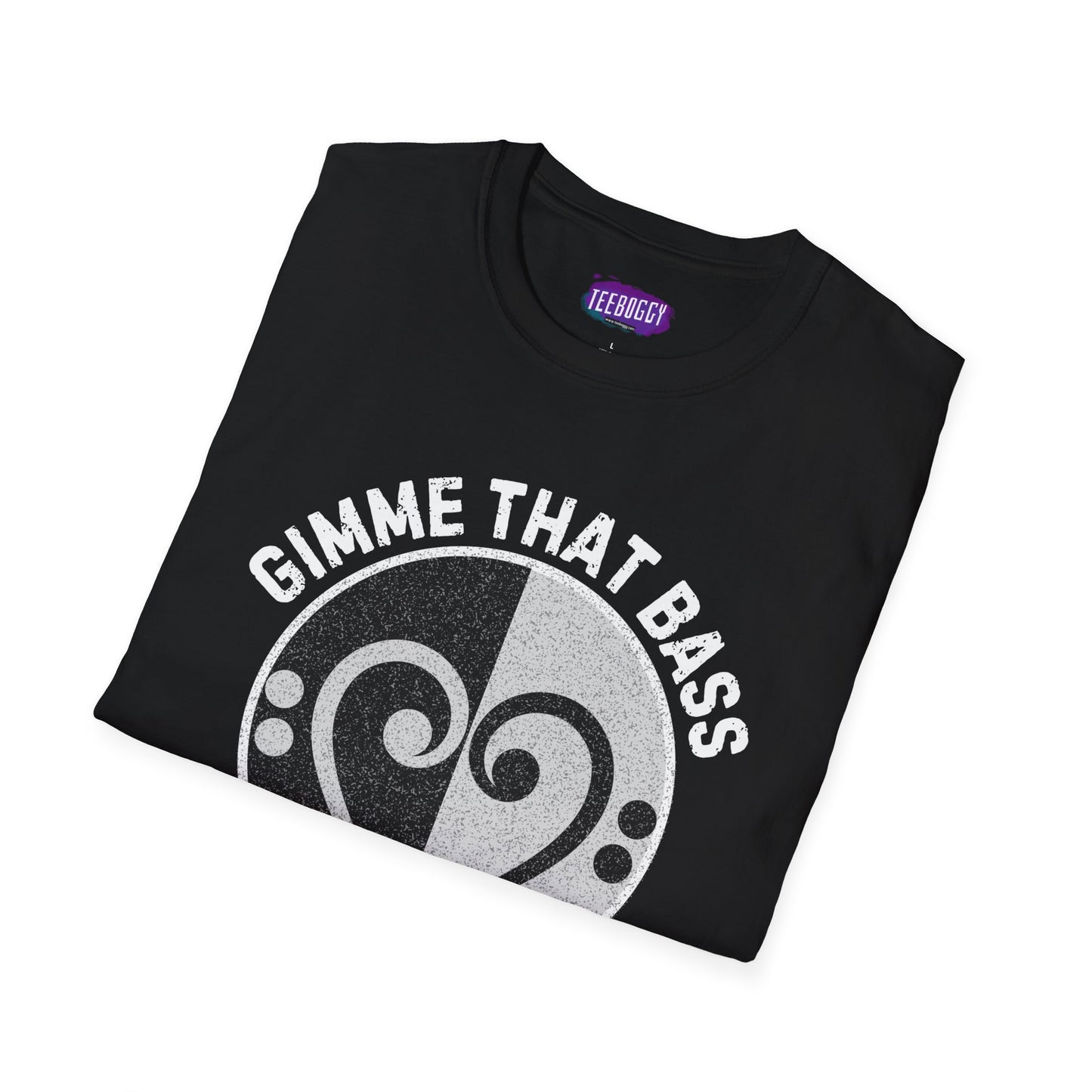 Bass Clef Heart Unisex T-Shirt - Feel the Bass, Love the Groove