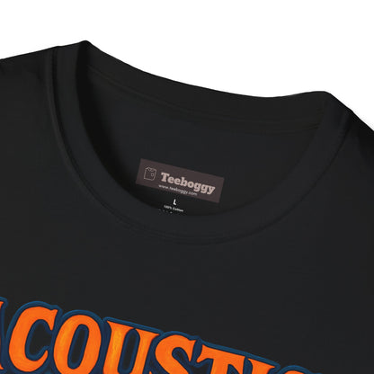 Acoustic Guitar T-Shirt — "Acoustic Rocks" Folk & Rock Tee