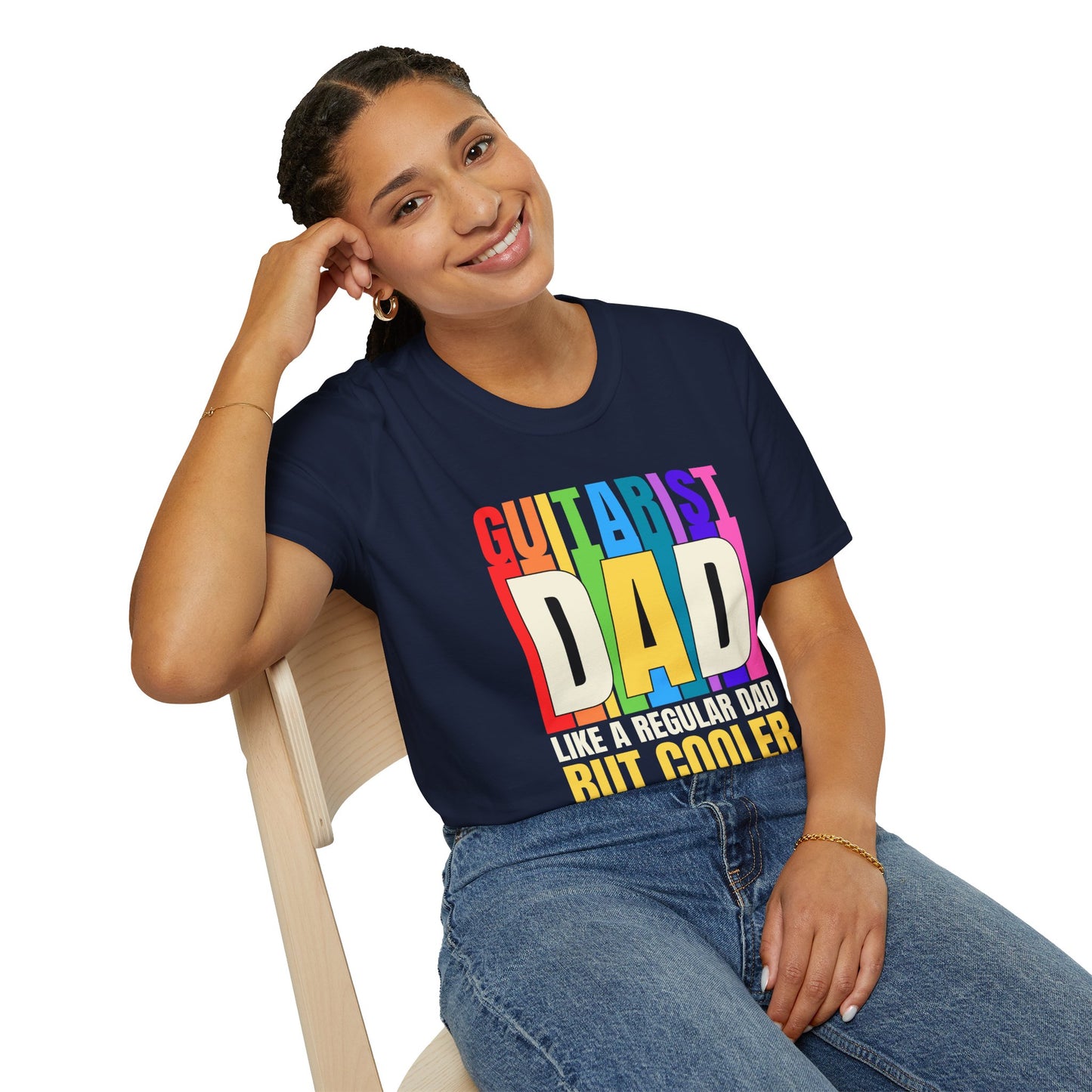 Guitar Dad T-Shirt — "Guitar Dad, Like A Regular Dad But Cooler"