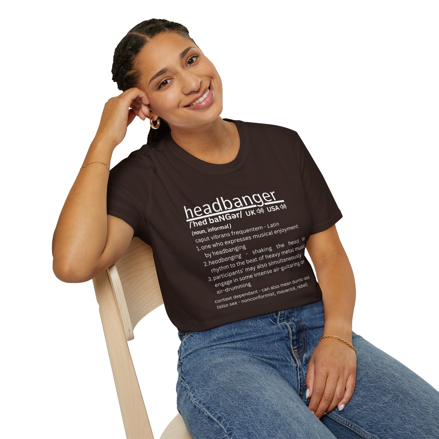 Headbanger Definition T-Shirt — Funny Heavy Metal Tee