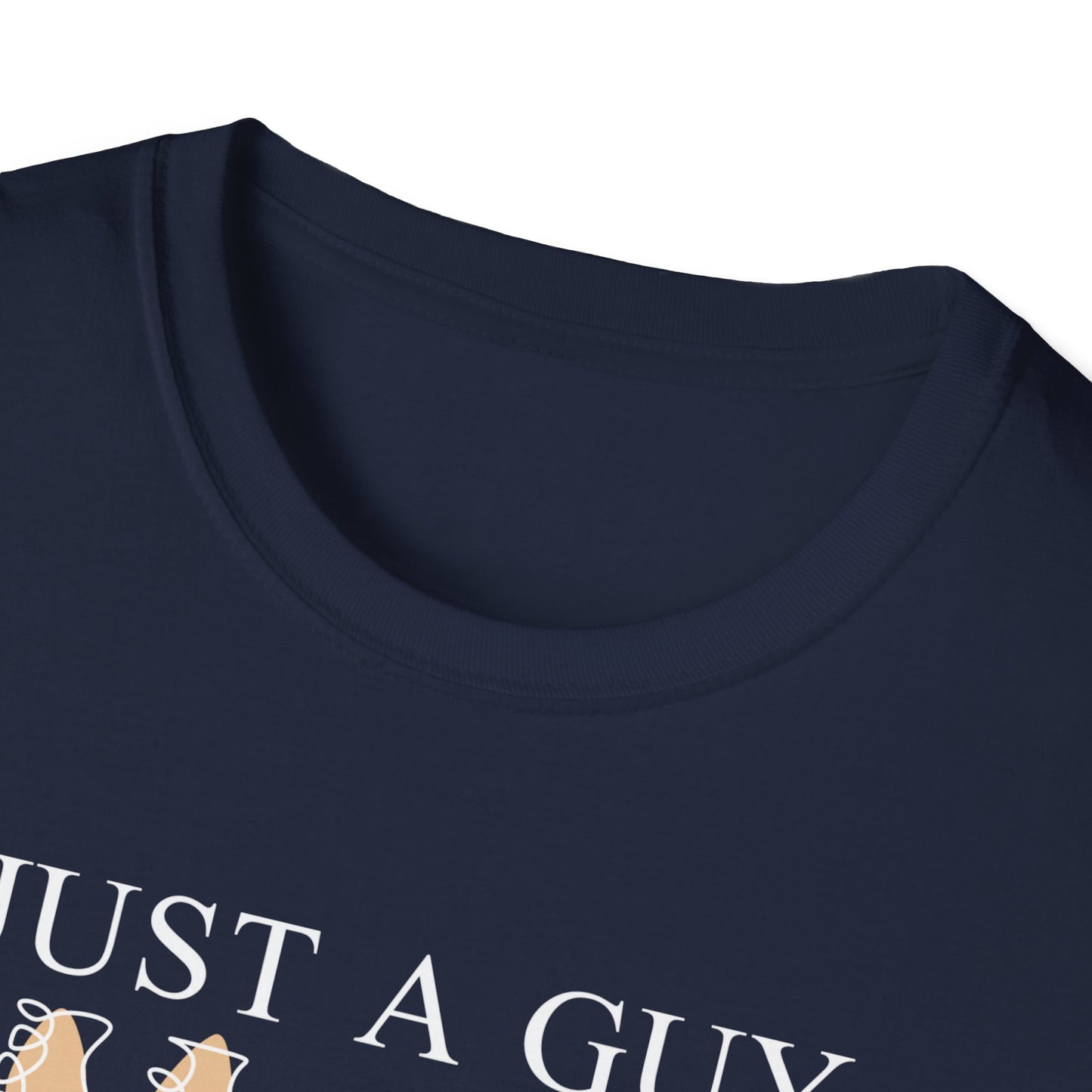 T-Shirt — "Just a Guy Who Loves Guitars" Guitar Lover Tee