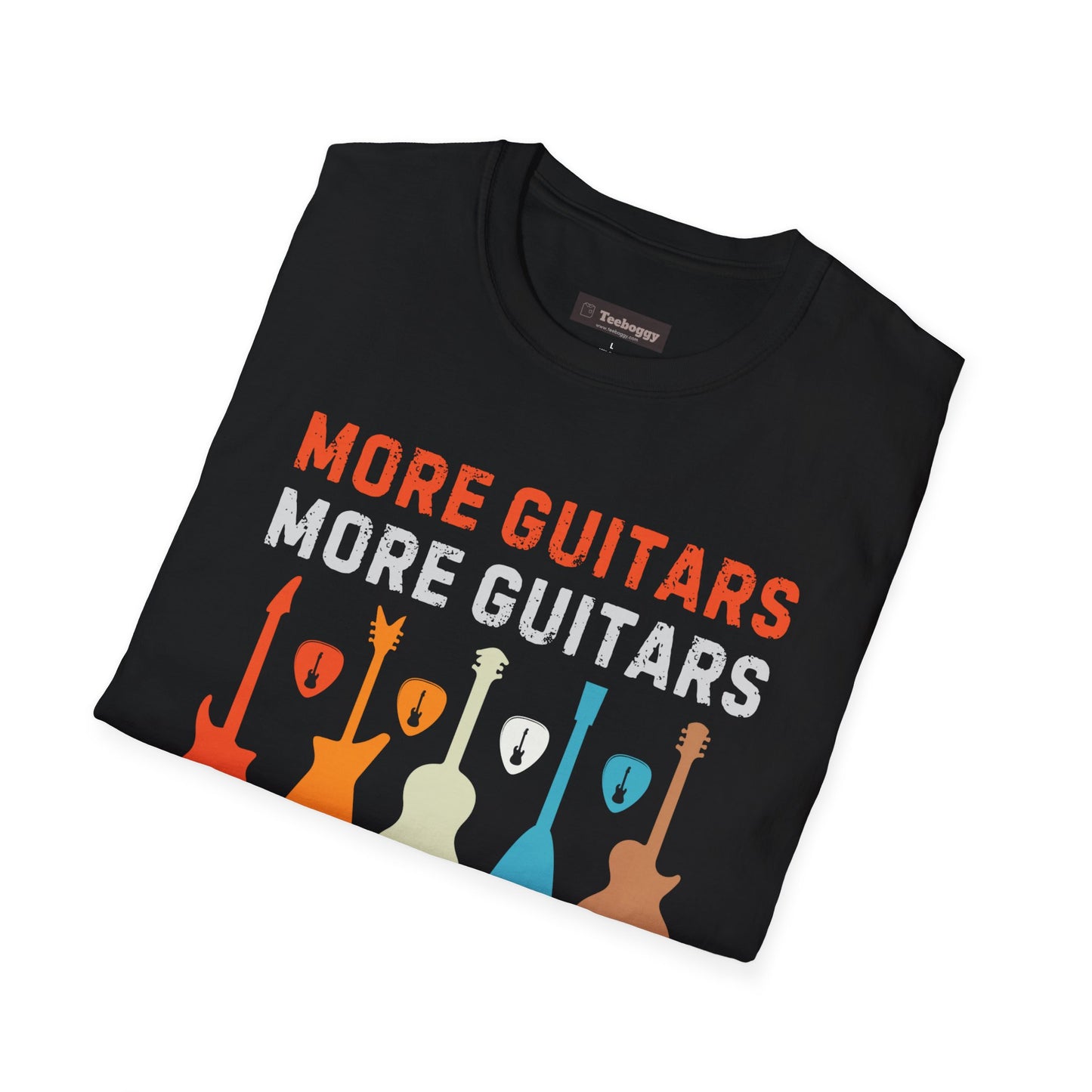 More Guitars, More Guitars T-Shirt — "It's Not Hoarding If It's Guitars" Guitar Shapes Tee