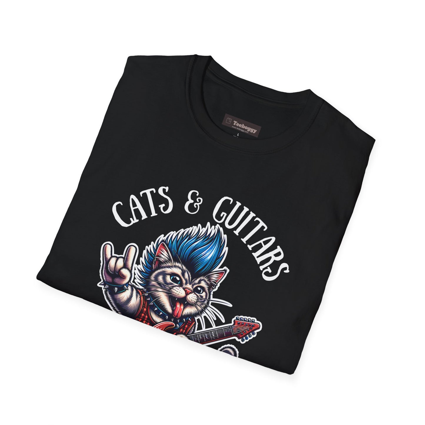 Cats & Guitars Rock My World, T-Shirt