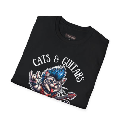 Cats & Guitars Rock My World, T-Shirt