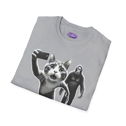 Cat Sasquatch Selfie T-Shirt