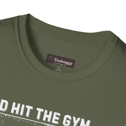Fat Cat Guitarist T-Shirt — "I'd Hit the Gym, But Guitar Takes All My Time" Humorous Tee