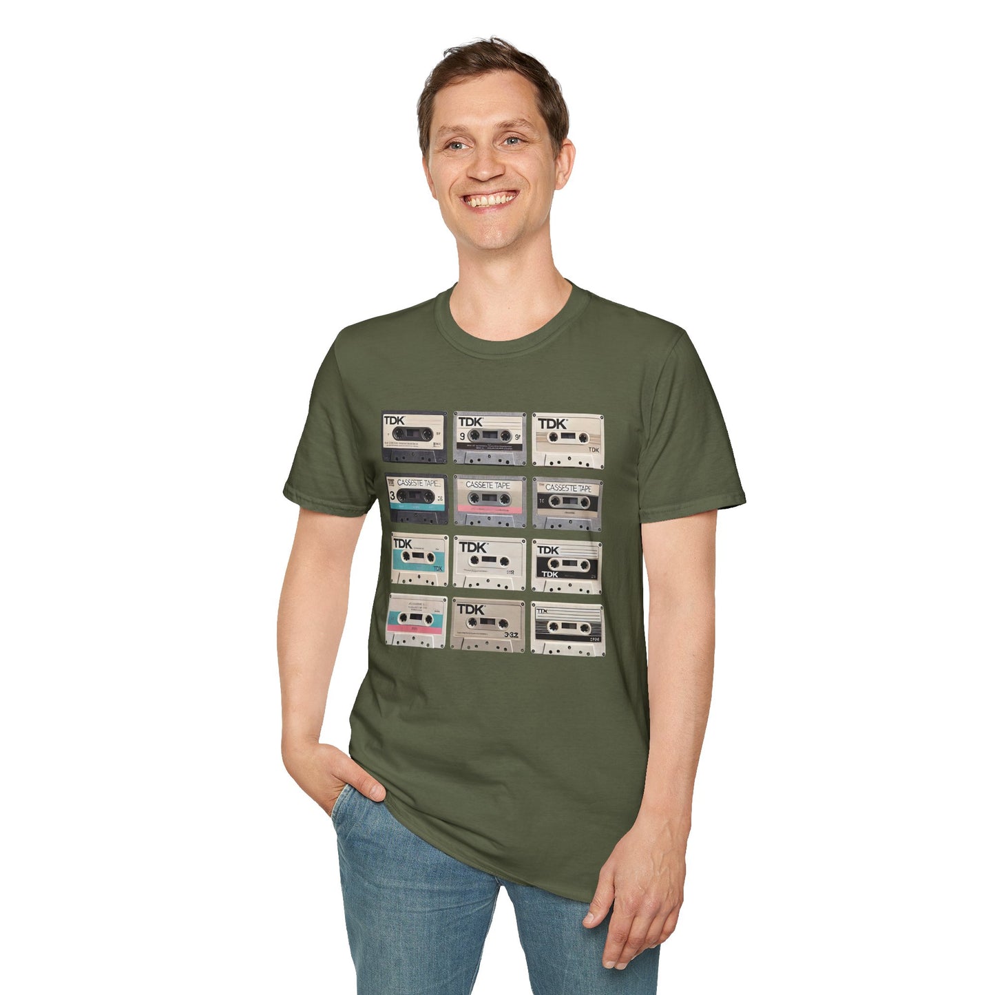 Cassette Tape Nostalgia T-Shirt — Vintage Audio Mix Design