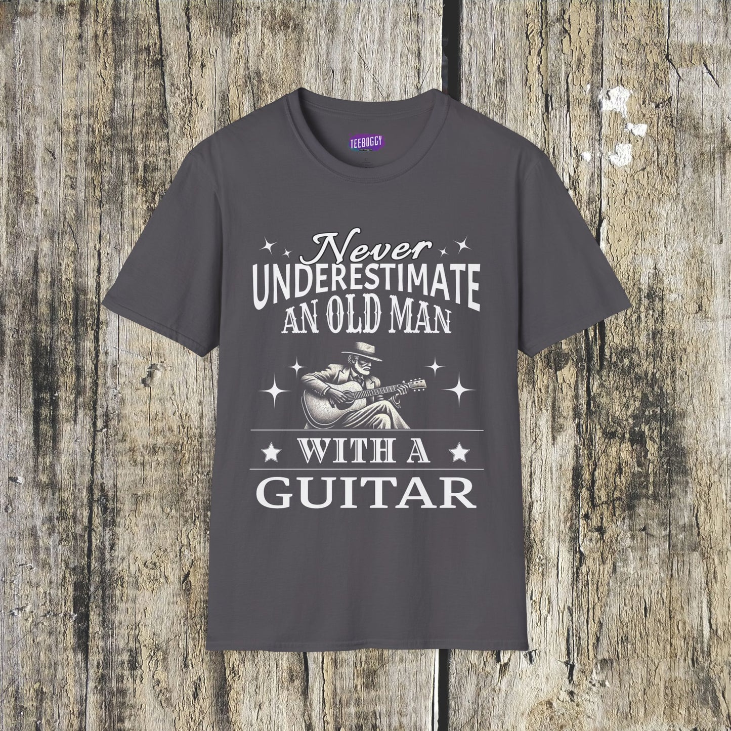 Old Man Guitarist T-Shirt