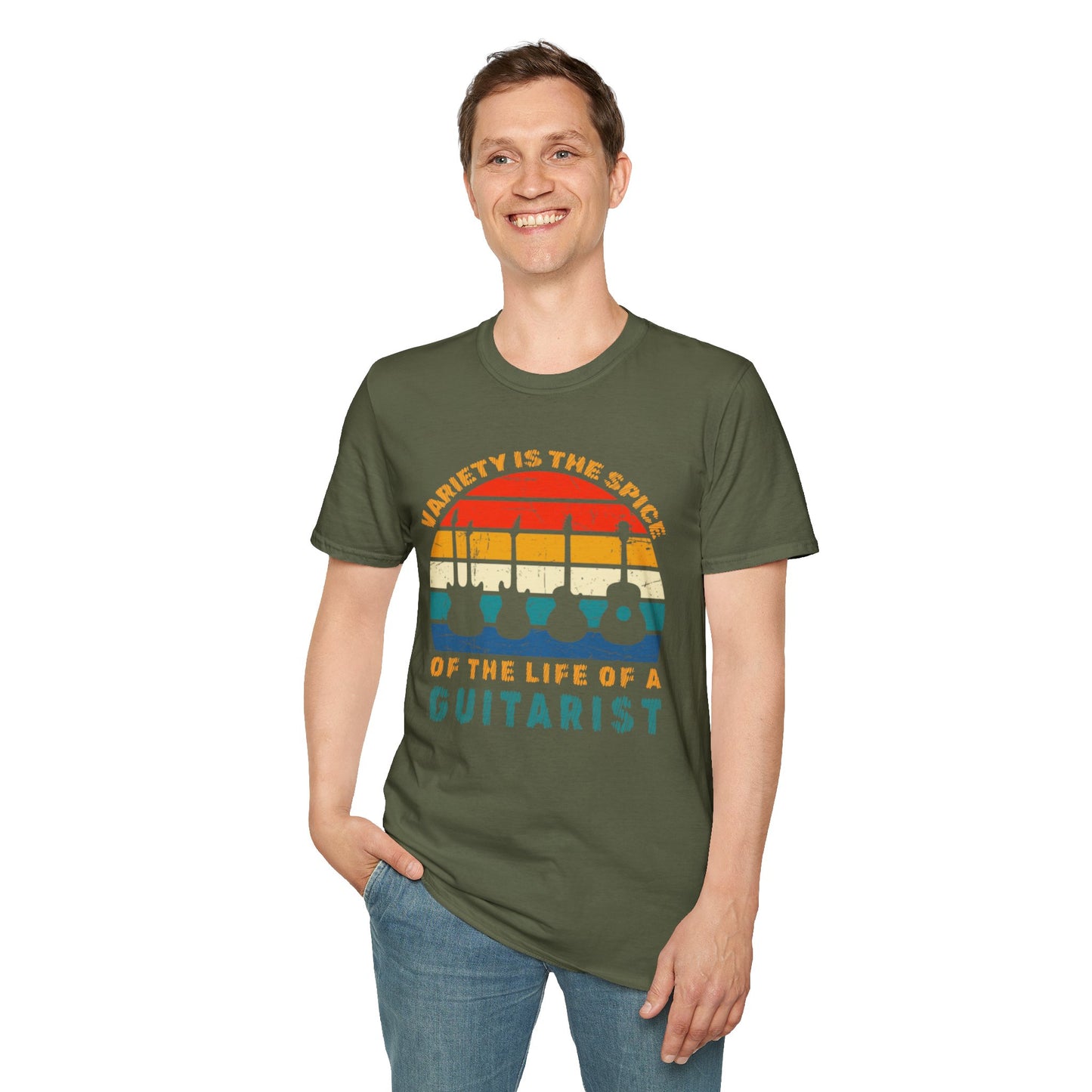 Guitarist Graphic Tee - Variety is the Spice of Life Unisex Softstyle T-Shirt