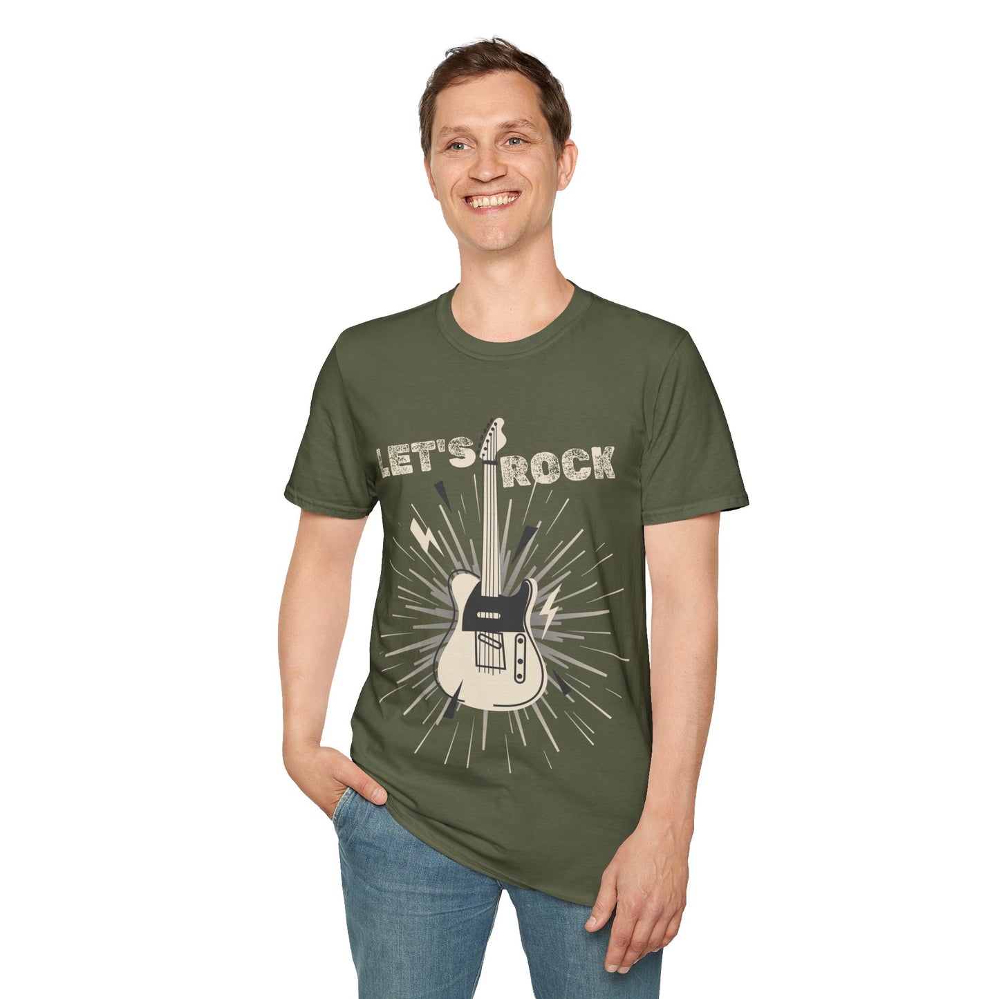 Guitarist T-Shirt - Lets Rock, Music Lover