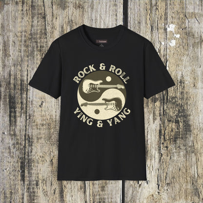 Yin Yang Guitar T-Shirt — Spiritual Balance & Harmony Music Tee
