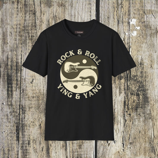 Yin Yang Guitar T-Shirt — Spiritual Balance & Harmony Music Tee