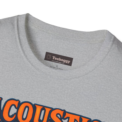 Acoustic Guitar T-Shirt — "Acoustic Rocks" Folk & Rock Tee